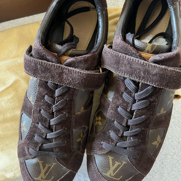 AUTHENTIC LOUIS VUITTON SNEAKERS SIZE 7.5 MEN OR 9.5/10 WOMEN VERY GOOD VINTAGE - Picture 13 of 13